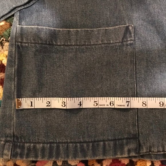 Med Cherokee Denim Oversized Blazer ♥ Deep Pockets - Picture 14 of 16